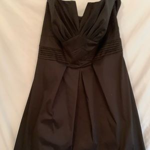 Strapless black white house blackmarket dress